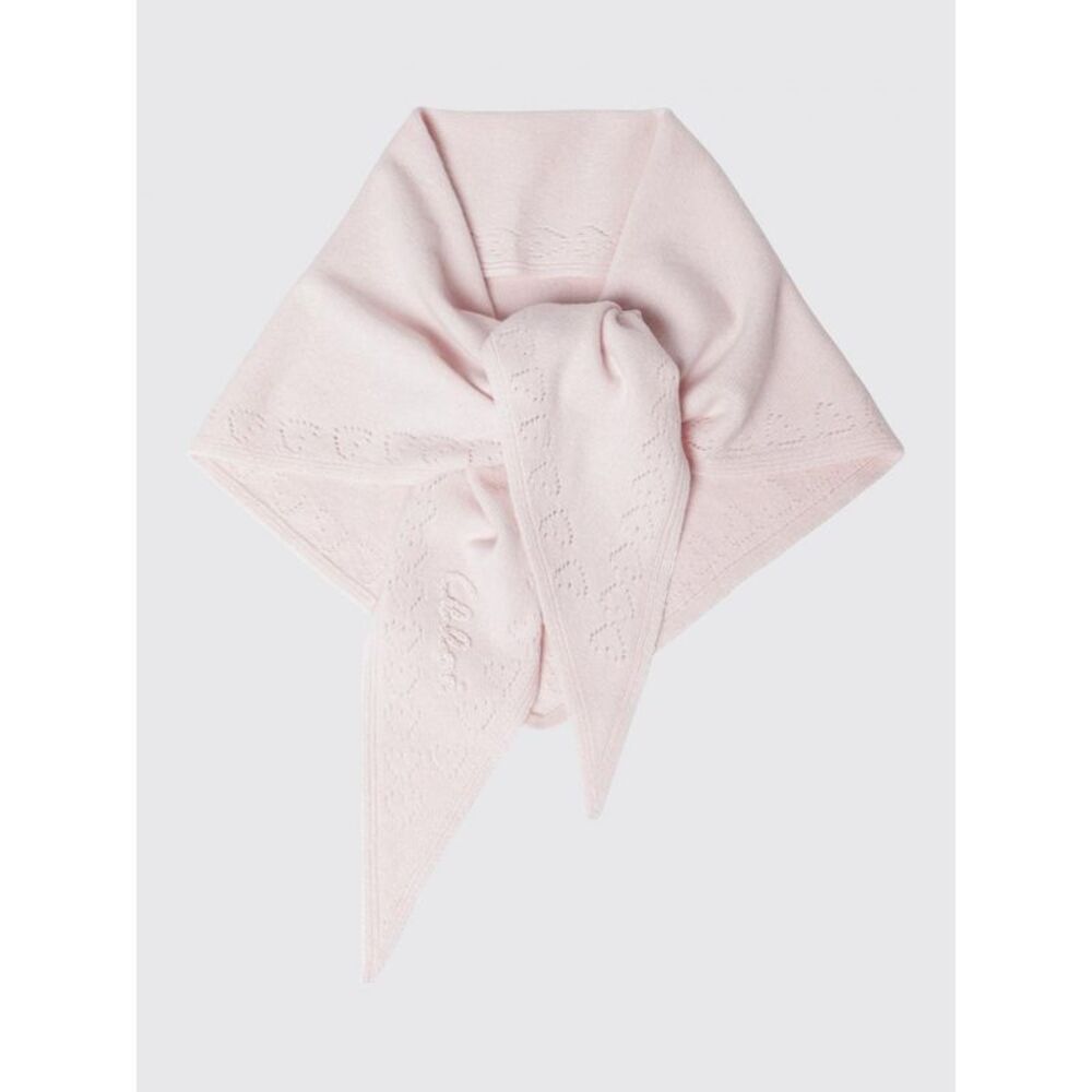 Chloe Women Chloe Asymmetrical Wool Blend Scarf With Tie Fastening